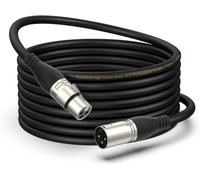 NUOSIYA XLR Cable 10m 1 Pack Balanced XLR Microphone Cable 3 pin XLR Male to Female Extender Cord for Studio Recorder, Mic, Mixer, Speaker System, Phantom Power