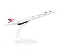 NUOTIE 1/400 Concorde British Airways Airplane Model Pre-Build Diecast Aircraft Kit Metal Display Model Collection or Gift