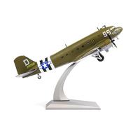 NUOTIE Douglas C-47 Skytrain 1/100 Metal Diecast Aircraft Model kit, WW? US C47 'Night Fright' Military Transport Model Airplane for Adult Collection or Gift