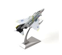 NUOTIE F-4C Phantom Military Aircraft 1:100 Scale Model Aircraft Kit, Metal Die-cast Aircraft Model, Airplane Model Kit for Adult, Decorations or Gifts (Navy Livery)