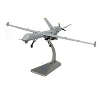 NUOTIE MQ-9 Reaper Drone 1/72 Metal Airplane Model Kits with Stand Wing DieCast Alloy Fighter Model Pre-Build Military Aircraft Collection for Display or Gift