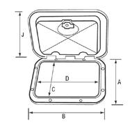 Nuova Rade Storage Hatch For Vhf/radiocd
