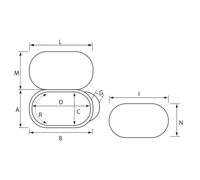 Nuova Rade Utility Storage Hatch Oval Box