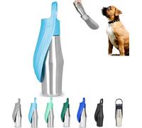 Nuovo Water Bottle for Dogs with Drinking Trough 750 ml, Insulated Flask for Walking Dogs, Portable Water Bottle for Most Sizes of Dogs, Stainless 304 Travel Water Bowl for and Cat