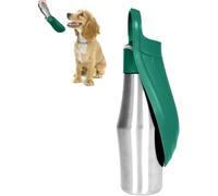 Nuovo Water Bottle for Dogs with Drinking Trough 750 ml, Insulated Flask for Walking Dogs, Portable Water Bottle for Most Sizes of Dogs, Stainless 304 Travel Water Bowl for and Cat