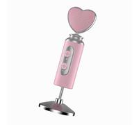 Nuoxiange Heart Desktop Microphone, Heart Pointing Pink Microphone, USB Plug and Play for PC Live Gaming, Twitch, YouTube, Online Chat.