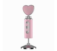Nuoxiange Heart Desktop Microphone, Heart Pointing Pink Microphone, USB Plug and Play for PC Live Gaming, Twitch, YouTube, Online Chat.