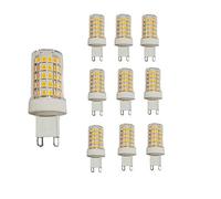 NUOXIN G9 LED Bulbs 10Watt 1000Lumens 100Watt Halogen Bulb Equivalent 360 Degrees Beam Angle Omni Directional 3000K Warm White AC 220-240V Pack of 10