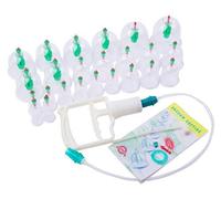 NuoYa005 Chinese Cupping Vacuum Massage Set 24pcs+8 magnet points+Pump China Acupuncture