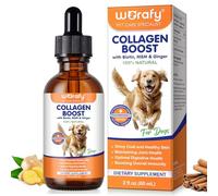NUOYANG Liquid Collagen For Dogs 60ml, Collagen for Dogs,Collagen Boost for Dog with Biotin, MSM & Ginger, Enhance Immunity, Support for Dog Joints, Skin