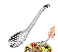 Nupaque Small Slotted Spoon,Spherification Molecular Slotted Spoon - Stainless Steel Gold or Silver Bar Spoon Colander Cooking Gadgets for Caviar, Dips, Stews, Cereals