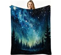Nuphtun Large Double Throw Blankets 90x106in Blue Forest, AQ474