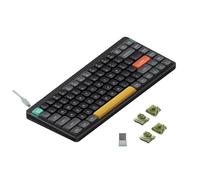 nuphy Air75 V2 Portable 75% Mechanical Keyboard,Wireless Keyboard,Supports Bluetooth/2.4G/USB-C RGB Bluetooth Keyboards,Compatible with Windows/Mac OS/Linux Systems-Black Gateron Moss Switch