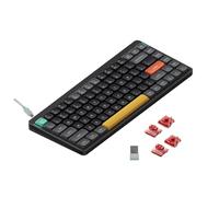 nuphy Air75 V2 Portable 75% Mechanical Keyboard,Wireless Keyboard,Supports Bluetooth/2.4G/USB-C RGB Bluetooth Keyboards,Compatible with Windows/Mac OS/Linux Systems-Black Gateron Cowberry Switch