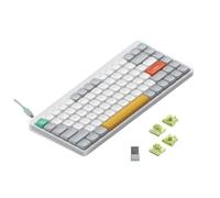 nuphy Air75 V2 Portable 75% Mechanical Keyboard,Wireless Keyboard,Supports Bluetooth/2.4G/USB-C RGB Bluetooth Keyboards,Compatible with Windows/Mac OS/Linux Systems White-Gateron Aloe Switch