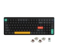 nuphy Air96 V2 Wireless Mechanical Keyboard,100 Keys RGB Backlit Keyboard,Supports Bluetooth 5.1,2.4G and Wired Connection,for PC/Laptop/Windows/Mac -Black Gateron Brown Switch