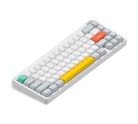 nuphy Halo65 V2 Wireless mechanical keyboard With PBT Keycaps,65% Hot Swappable Custom Gaming Keyboard compatible with QMK/VIA,RGB Backlit,BT5.0/USB-C/2.4GHz,White-Raspberry Switches