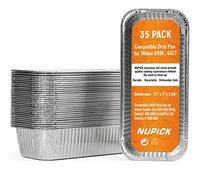 NUPICK 35 Pack Drip Pan Compatible for Weber SmokeFire EX4 / EX6 / EPX6, Genesis II 400/600, Summit 400/600 Series Grills, Fit for Weber 36” & 28” Griddle, 11.4" x 2.9" x 4.75"