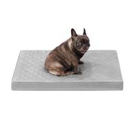 NUPIDA Orthopedic Dog Beds for Medium Dogs Waterproof Dog Bed for Crate, with Removable Washable Cover and Non-Slip Bottom, 29x18 Inch, Light Gray