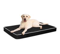 NUPIDA Orthopedic XL Dog Beds Large Sized Dog Waterproof Pet Kennel Pad with Removable Washable Cover and Non-Slip Bottom, 41x27 Inch, Black