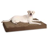 NUPIDA Orthopedic XL Dog Beds Large Sized Waterproof with Removable Washable Cover and Non-Slip Bottom, Quilting Dog Bed for Crate, 41x27 Inch, Brown