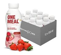 NUPO One Meal +Prime Strawberry Love - Ready-to-Drink Shake - Tasty Meal Replacement Shake with 24 Vitamins and Minerals - High in Protein - No Added Sugar - 12 x 330ml