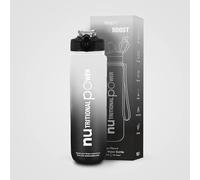 NUPO Smart Water Bottle - Onyx Elegance Black| Boost your Hydration and Track your Water Intake | Light weight | Leakproof | BPA free | Dishwasher safe | Built-in Straw | Carry Strap | 1000 ml