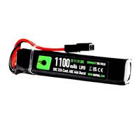 NUPROL Airsoft 11.1V 1100mAh LiPo Stick Battery Small Tamiya Connector