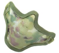 NUPROL Airsoft Mesh Lower Face Shield V1 Steel Mesh Face Protection - CAMO