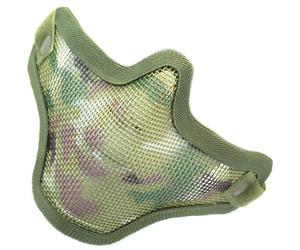 NUPROL Airsoft Mesh Lower Face Shield V1 Steel Mesh Face Protection - CAMO