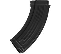 Nuprol AK47 Metal Magazine V2 600R Hi-Cap - Durable Folded Design for AK Series AEG Airsoft Replicas - Auto-Electric Tensioner, Compatible with Most AK47 & AR-15 Models (Black)