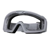 Nuprol Battle Visor Airsoft Tactical Full-Seal Eye Protection - EN166 Single Pane Anti-Fog Goggles - Grey Frame, Clear Lens