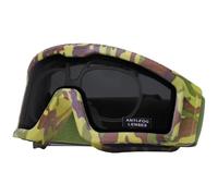 Nuprol Battle Visor RX Airsoft Tactical Full-Seal Eye Protection - EN166 Goggles with Prescription Insert - Camo Frame, Smoked Lens