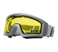 Nuprol Battle Visor RX Airsoft Tactical Full-Seal Eye Protection - EN166 Goggles with Prescription Insert - Grey Frame, Yellow Lens
