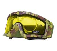 Nuprol Battle Visor RX Airsoft Tactical Full-Seal Eye Protection - EN166 Goggles with Prescription Insert - Camo Frame, Yellow Lens