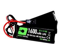 NUPROL Power - 11.1v LiPo 1600mAh 3S Mini Tamiya [Rate 20C @ 32A] [Burst 40C @ 64A] - Nunchuck