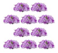 NUPTIO Flower Balls for Wedding Centrepieces: 10 Pcs 36cm Diameter Artificial Flower Ball Arrangement Bouquet Party Centerpieces for Tables Light Purple Fake Rose Flowers for Weddings Decor