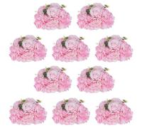 NUPTIO Flower Wedding Centrepieces for Tables: 10 Pcs 30cm Diameter Pink Artificial Flowers Rose Ball for Centerpieces Table Fake Rose Arrangements for Weddings Birthday Party Decorations