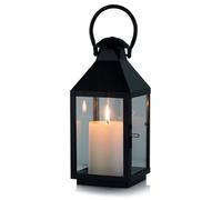 NUPTIO Lanterns Black Garden Decorative: 28.5cm Tall Hanging Lantern Metal