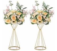 NUPTIO Pcs Metal Flower Trumpet Height Vase Wedding Centerpiece 2 50cm
