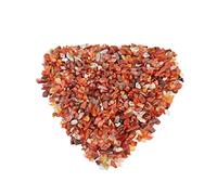 Nupuyai 0.5lb Carnelian Crystal Chip Stones Tumbled Crushed Quartz Chips