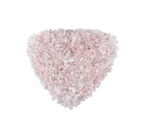 Nupuyai 0.5lb Rose Quartz Crystal Chip Stones, Irregular Shape Tumbled Crushed Healing Stones Quartz Rocks for Home Decor