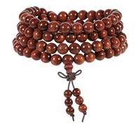 Nupuyai 108 Mala Beads Player Wood Bracelet Men Women, Beaded Wrap Bracelet Tibetan Necklace Meditation Yoga Jewelry