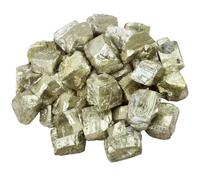 Nupuyai 1lb Natural Iron Pyrite Raw Crystals Rough Stones for Tumbling