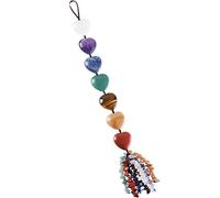 Nupuyai 7 Chakra Heart Crystal Stone Hanging Ornament Home Decor