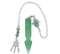 Nupuyai Green Aventurine Crystal Point Dowsing Pendulum Divination Scrying