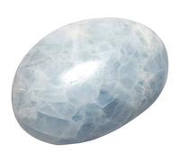 Nupuyai Irregular Celestite Tumbled Polished Palm Worry Stone Therapy