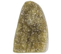 Nupuyai Natural Citrine Crystal Cluster Specimen, Standing Irregular Raw Rough Crystal Cluster Stone Feng Shui Home Office Decor, 51-100g