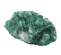 Nupuyai Natural Green Fluorite Cluster Raw Crystal Stone Specimen Madagascar Rough Fluorite for Feng Shui Meditation Office Desk Decor Crystal Healing Gift, 401-500g