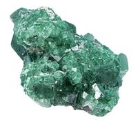 Nupuyai Natural Green Fluorite Cluster Raw Crystal Stone Specimen Madagascar Rough Fluorite for Feng Shui Meditation Office Desk Decor Crystal Healing Gift, 201-300g